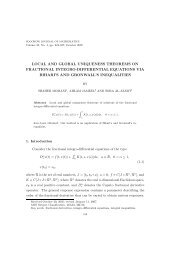 local and global uniqueness theorems on fractional integro