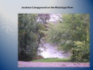Jacobson Campground on the Mississippi River