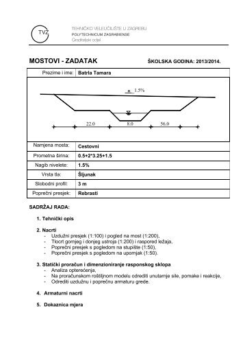 MOSTOVI - ZADATAK