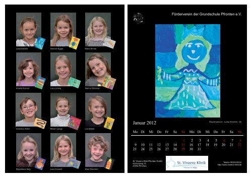 Kalender 2012 - FÃ¶rderverein der Grundschule Pfronten eV
