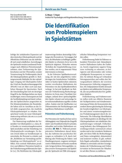 Download PDF / 353 KB - Gerhard Meyer - UniversitÃ¤t Bremen