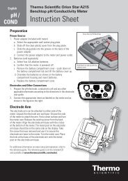 Thermo Scientiï¬c Orion Star A215 Benchtop pH ... - Bergman-net