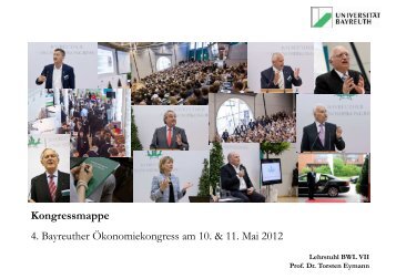 Kongressmappe 4. Bayreuther Ãkonomiekongress am 10. & 11. Mai ...