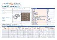 Everyday Life Bricks Data sheet - Shoalhaven Brick and Tile