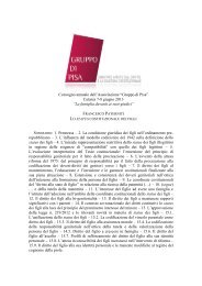 Francesco Paterniti – Lo status costituzionale dei figli - Gruppo di Pisa