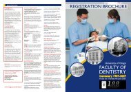 A3 registration flyer 07.cdr - Faculty of Dentistry - University of Otago