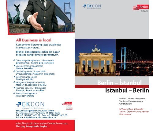 Istanbul â Berlin Berlin â Istanbul - Berlin Business Location Center