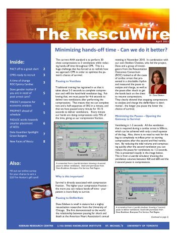 April 2011 RescuWire - Emergency Medicine - University of Toronto