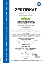 Zertifikat ISO 14001 als PDF - Wago