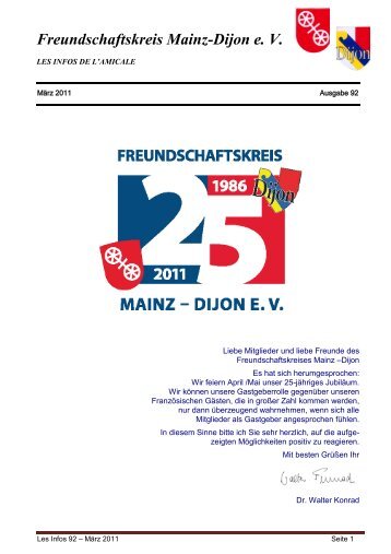 Freundschaftskreis Mainz-Dijon e. V.