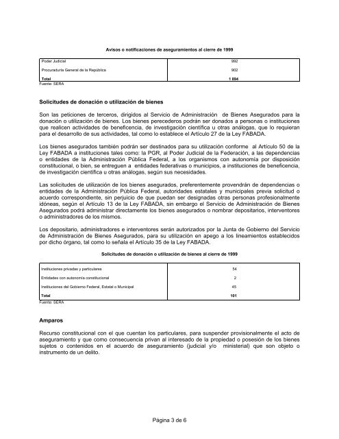 Anexo. Informe Anual del Servicio de AdministraciÃ³n de Bienes ...