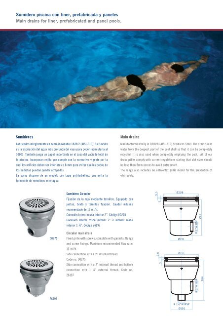 Stainless Steel pool accessories Accesorios para ... - Partnerline AS