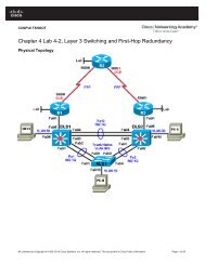 Chapter 4 Lab 4-2, Layer 3 Switching and First-Hop Redundancy