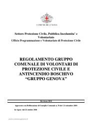 regolamento gruppo comunale di volontari di protezione civile e