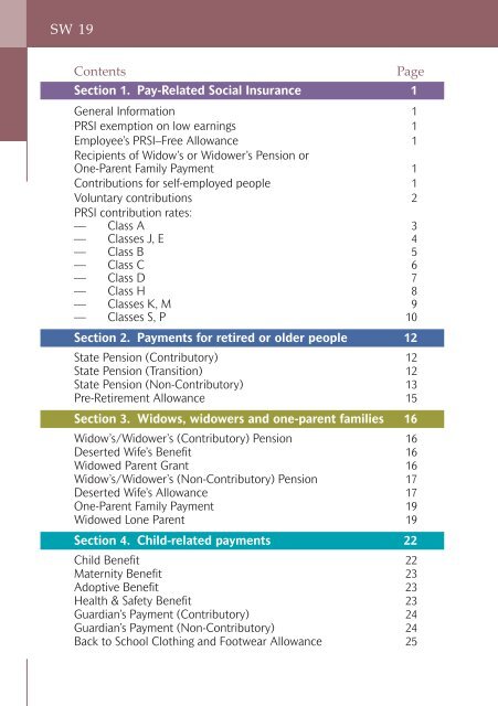 Rates of Payment 2010 - Welfare.ie