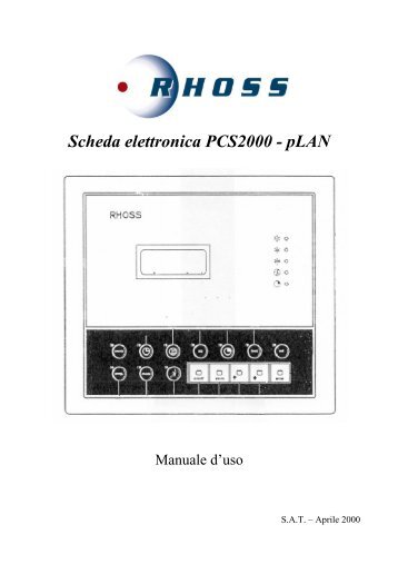 Manuale PCS2000 pLAN - Rhoss