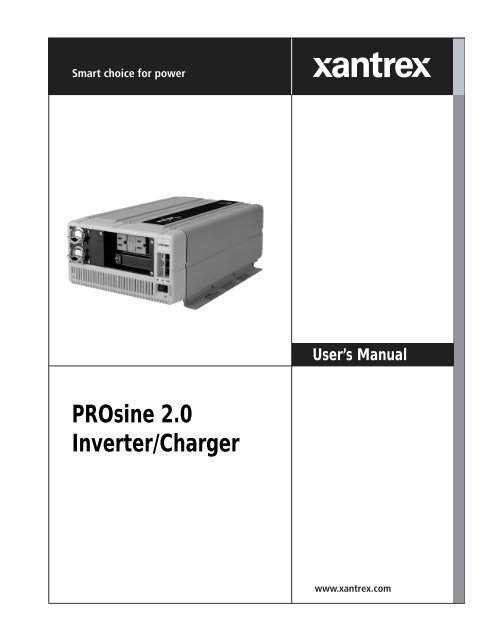 PROsine 2.0 Inverter/Charger - Xantrex