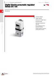 Camozzi digital electro-pneumatic regulator series ER 100