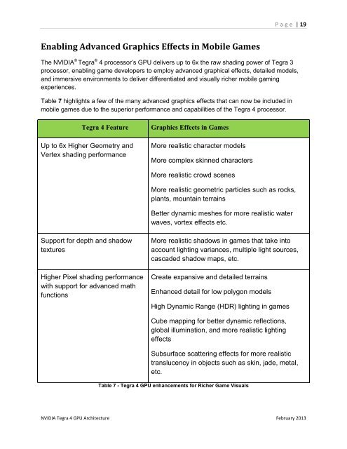 Tegra 4 Whitepaper - Nvidia