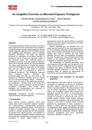 An Insightful Overview on Microbial Pigment, Prodigiosin - Electronic ...