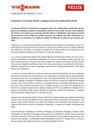 consulter le communiqué de presse - Velux