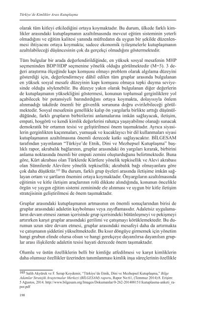 BS2014-2_Turkiyede Kimlikler Arasi Kutuplasmanin Sosyal Mesafe Uzerinden Olcumu ve Toplumsal Guvenlige Etkisi
