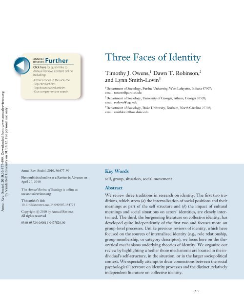 Three Faces of Identity - Majorsmatter.net