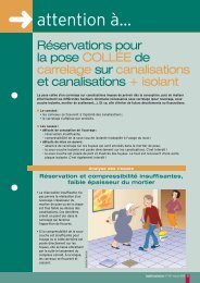 RÃ©servations pour la pose collÃ©e de carrelage sur canalisations et ...