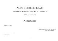 albo beneficiari anno 2010 - Comune di Osimo