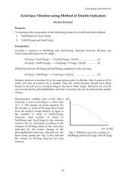 Acid-base Titration using Method of Double Indicators