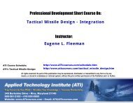 Tactical Missile Design - Applied Technology Institute