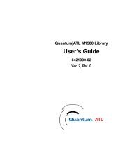 Quantum|ATL M1500 Library User's Guide - RS/6000 Home