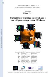 [tel-00726959, v1] CaractÃ©riser le milieu interstellaire ... - HAL - INRIA