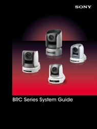 BRC Series System Guide - Sony