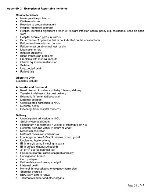 Incident reporting policy - Homerton University Hospital