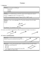 Vecteurs - Math'ambouille