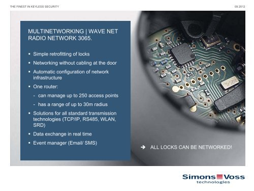 digital locking and access control system 3060. - SimonsVoss ...