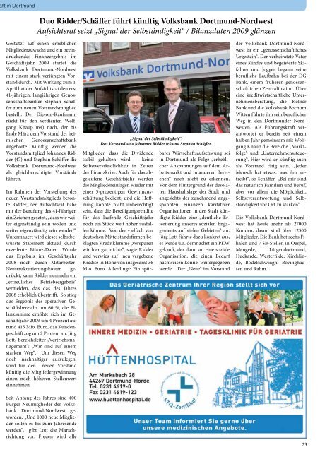 Neu in Aplerbeck - Dortmunder & Schwerter Stadtmagazine