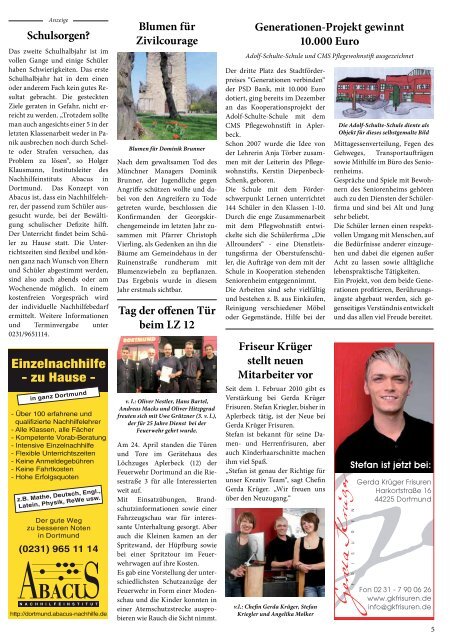 Neu in Aplerbeck - Dortmunder & Schwerter Stadtmagazine