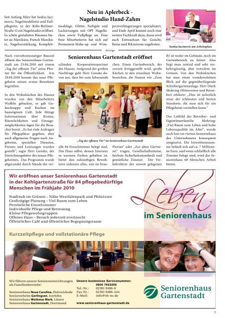 Neu in Aplerbeck - Dortmunder & Schwerter Stadtmagazine