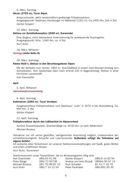 Deutscher Alpenverein Sektion Kampenwand e.V. München