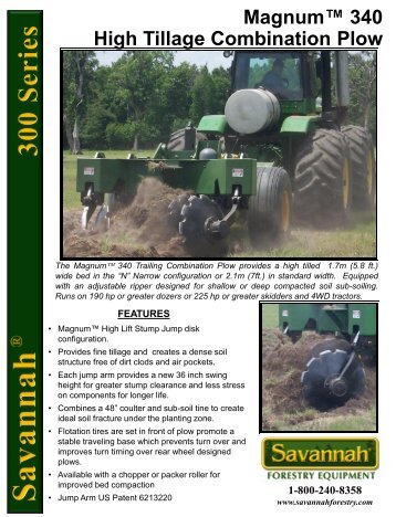 Magnum 340N Brochure - Savannah Forestry Equipment, LLC.