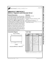 MM54HC4511 MM74HC4511 BCD-to-7 Segment Latch Decoder ...