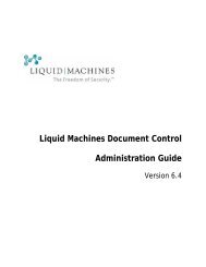 Liquid Machines Document Control Administration ... - Check Point