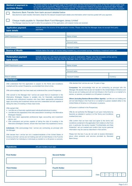 66268 Strat fund Form - Private Clients - Standard Bank