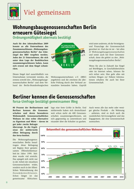 April 2011 - Berliner Bau- und Wohnungsgenossenschaft von 1892 eG