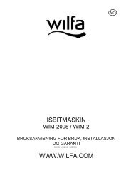 ISBITMASKIN WWW.WILFA.COM