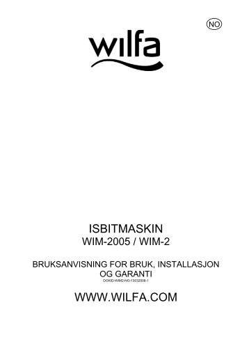 ISBITMASKIN WWW.WILFA.COM