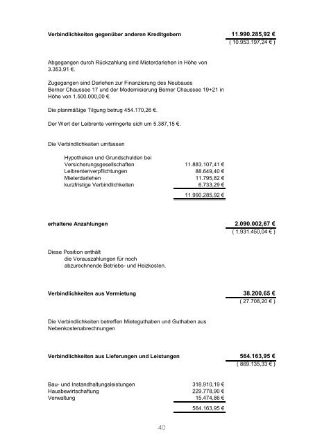 Geschäftsbericht 2008 zum herunterladen. - Gartenstadt Hamburg eG