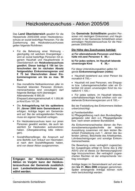 Folge 7 Dezember 2005 (0 bytes) - Gemeinde Schleißheim